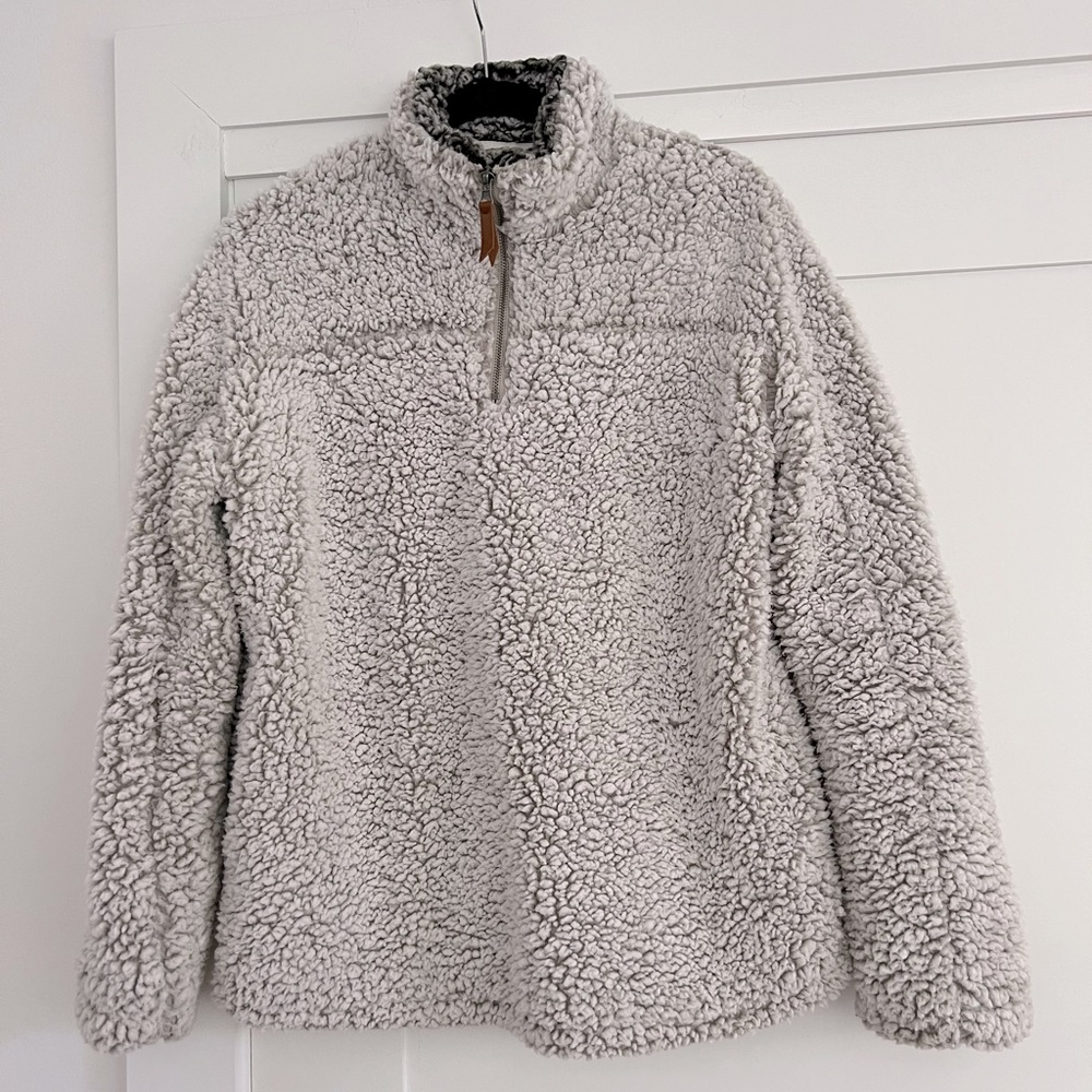 Thread & Supply Lazy Sunday Sherpa Pullover Cream View 4
